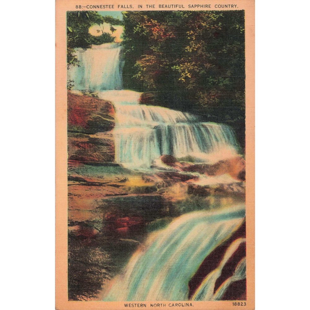 Connestee Falls Sapphire Country Western North Carolina Postcard Asheville - Picture 1 of 2